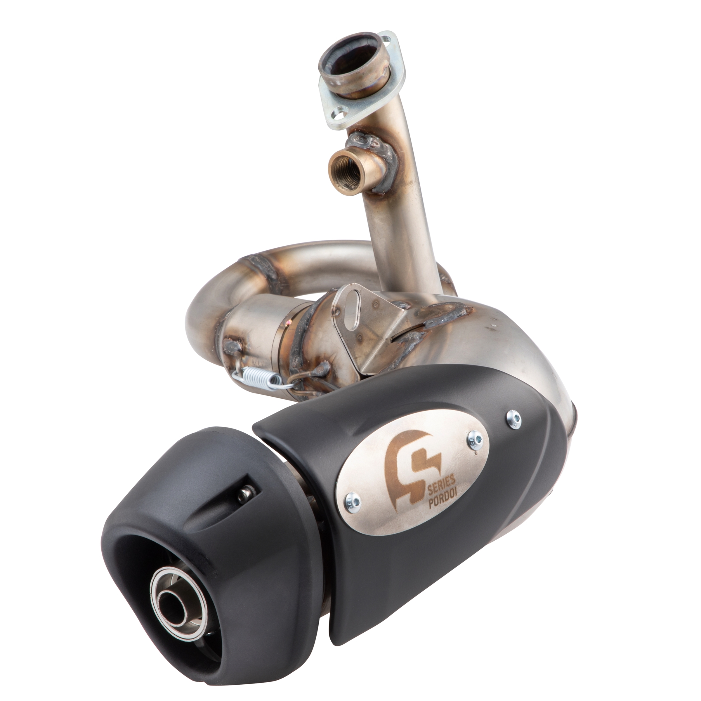 Échappement racing pour Vespa GTS/GTS Super/GTV/GT 60 125-300ccm i.e., 4T, LC, inox