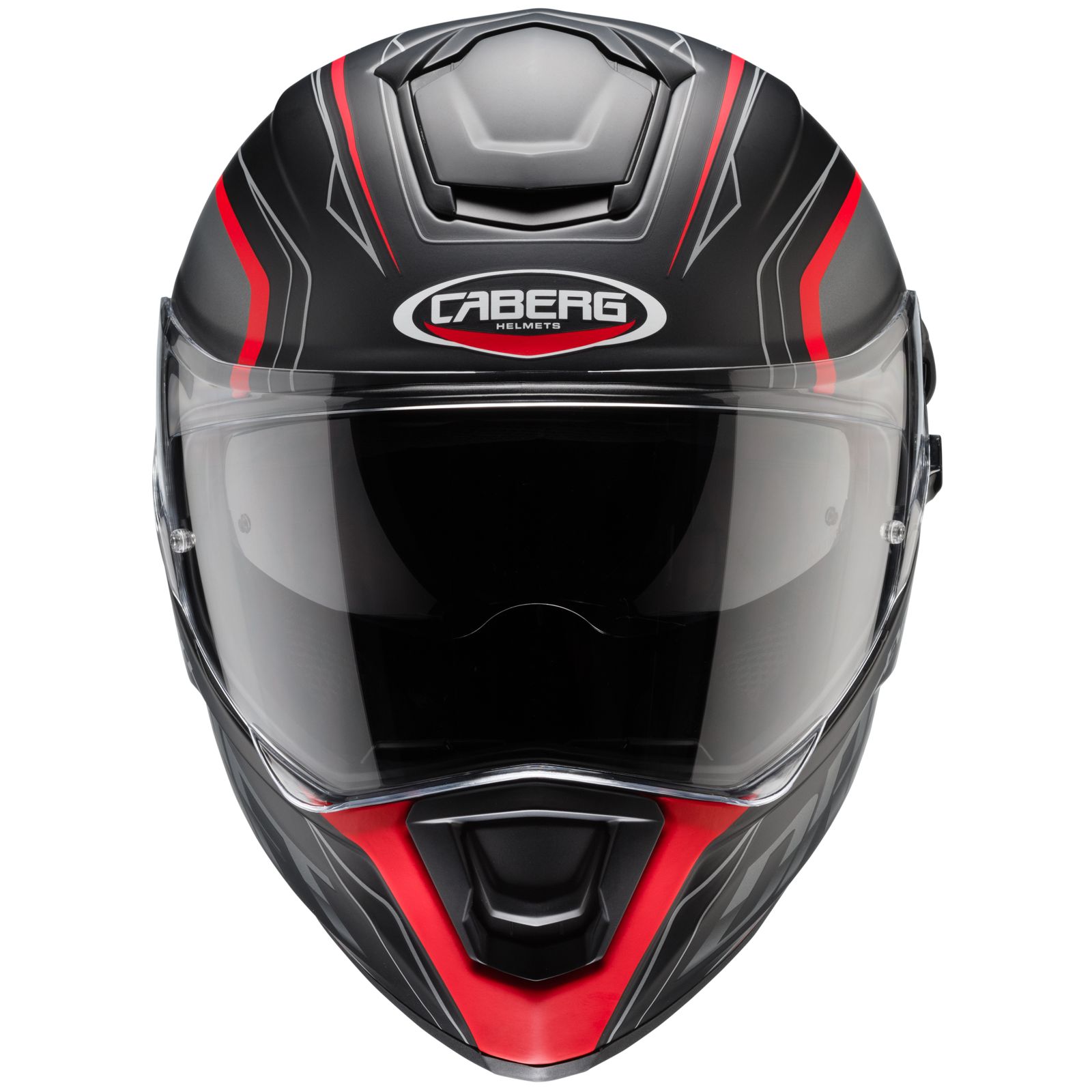 Caberg casque Drift Evo Integra, noir mat/gris-fluo rouge