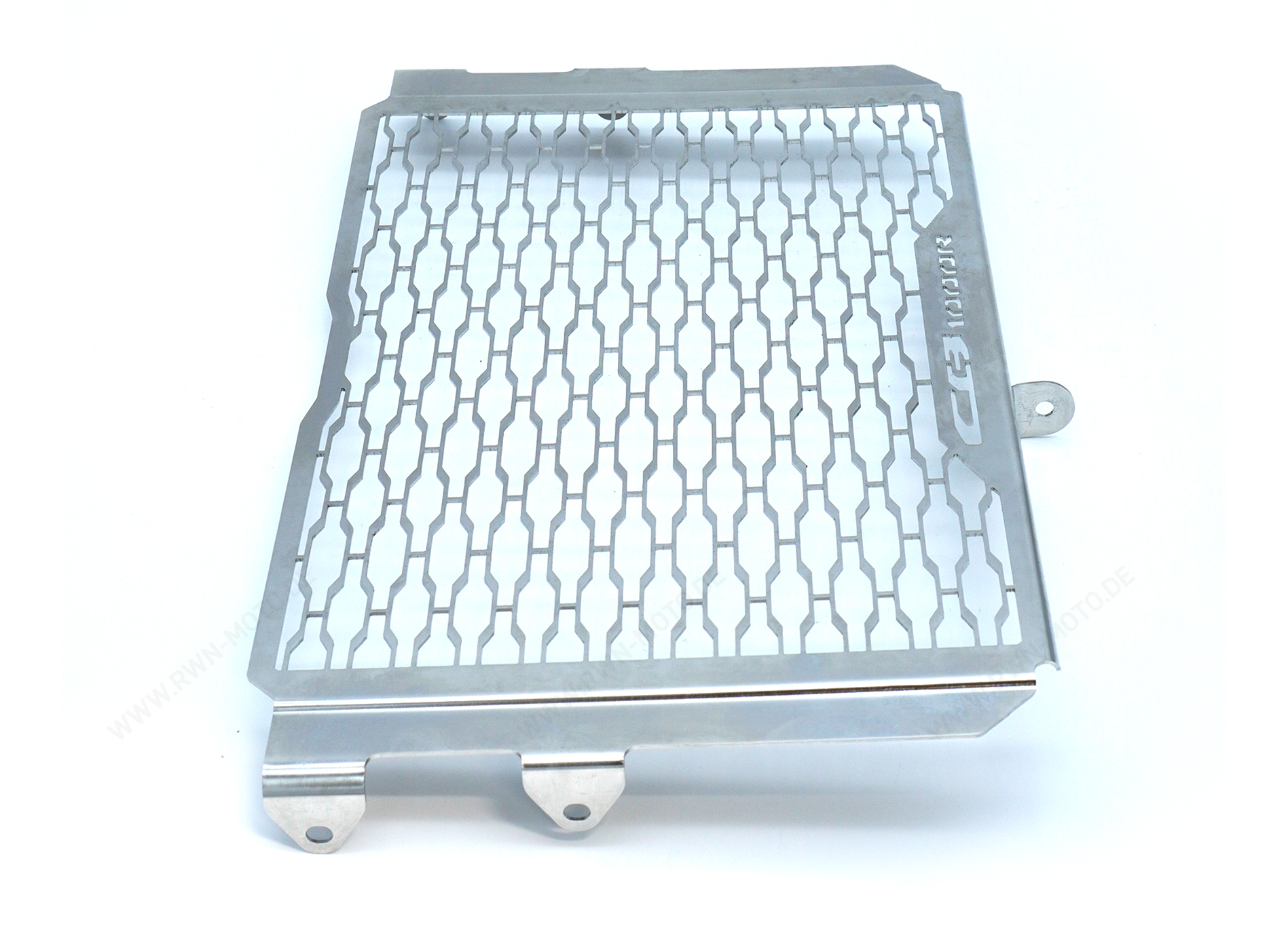 Carénage de radiateur (argent) en acier inoxydable avec logo CB pour Honda CB1000R 2021-