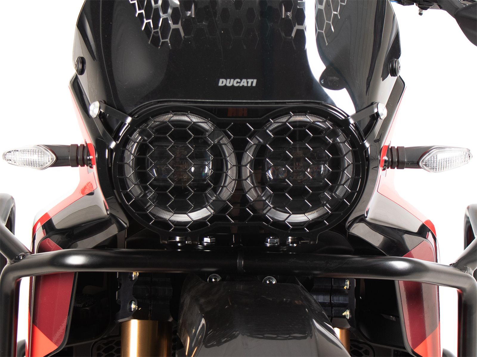 Grille de protection des feux noire pour Ducati Desert X Rally (24-) Hepco & Becker