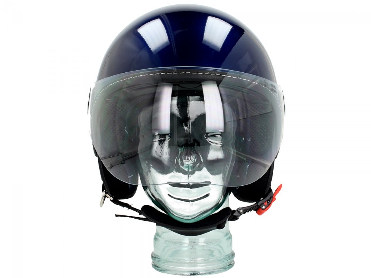 Casque jet Vespa visière 3.0 bleu energia