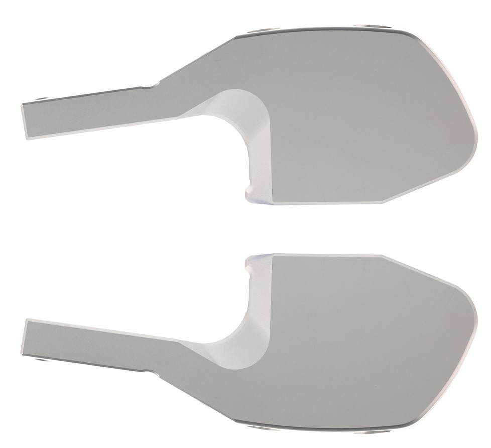 Adaptateur de repose-pieds passager pour Vespa GTS/GTS Super/GTV/GT 60/GT/GT L 125-300ccm, argent mat