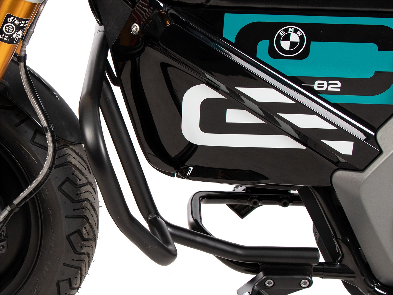 Arceau de protection moteur noir pour BMW CE 02 (23-) Hepco & Becker