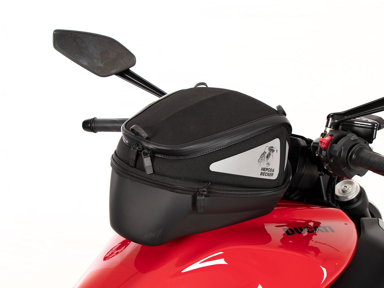 Anneau de réservoir Basic avec unité de fermeture de la sacoche de réservoir pour Ducati Diavel V4 (23-) Hepco & Becker