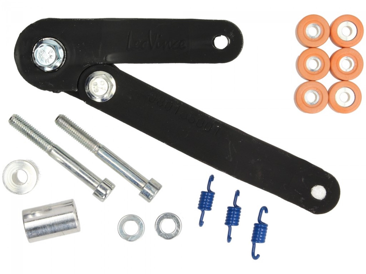 Système d'échappement LeoVince Touring, acier, Full System pour Aprilia / Piaggio