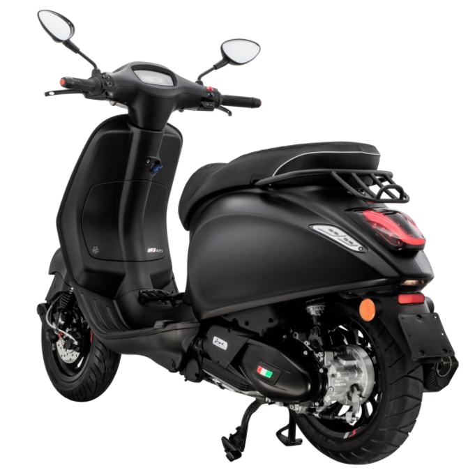 Porte-bagages passe-partout noir pour Vespa Primavera/Sprint 50-150ccm