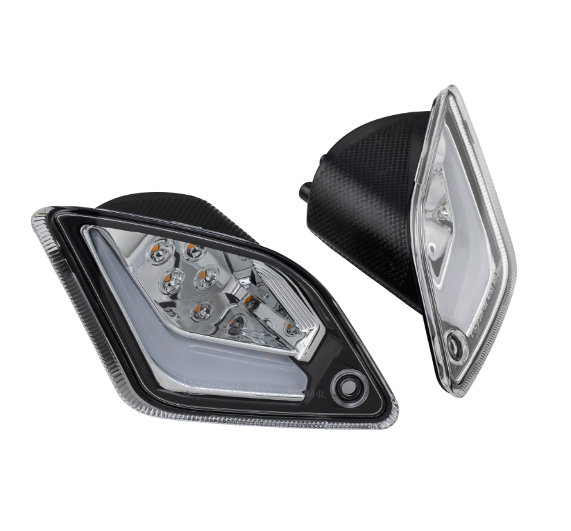 Kit de clignotants avant & arrière pour Vespa GTS/GTS Super/GTV 125-300ccm, clair