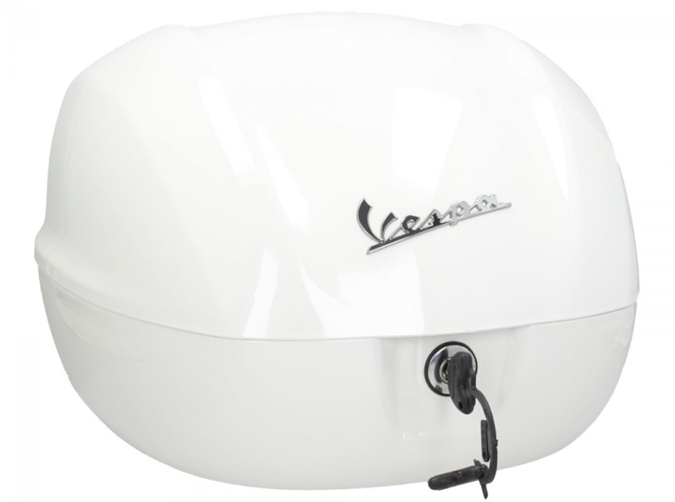 Top case original 32 l. pour Vespa Primavera / Sprint / GTS / PX - Blanc Montebianco / Innocenza 544