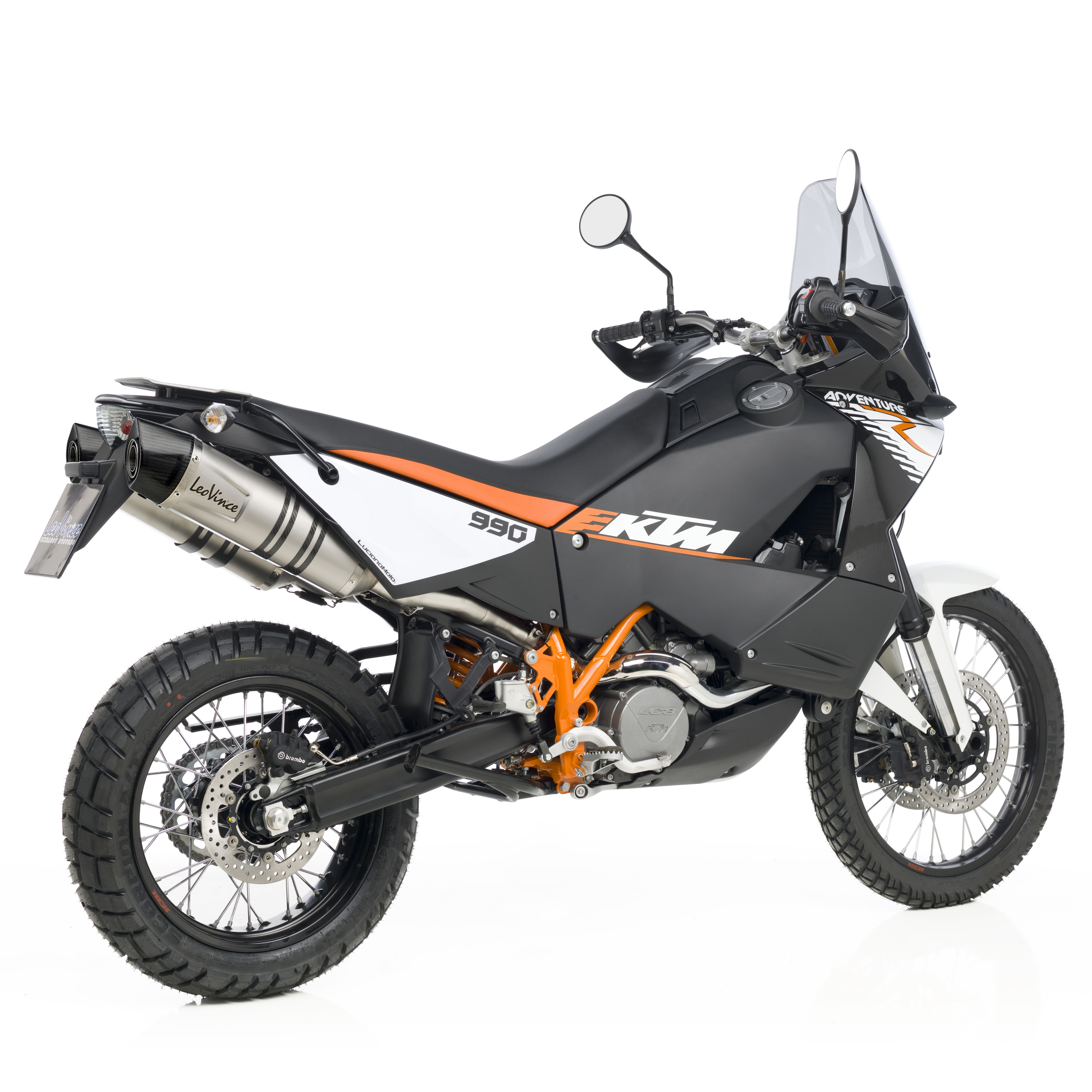 LeoVince Système d'échappement SBK LV One Evo 2, acier inoxydable pour KTM Adventure 990 / 950