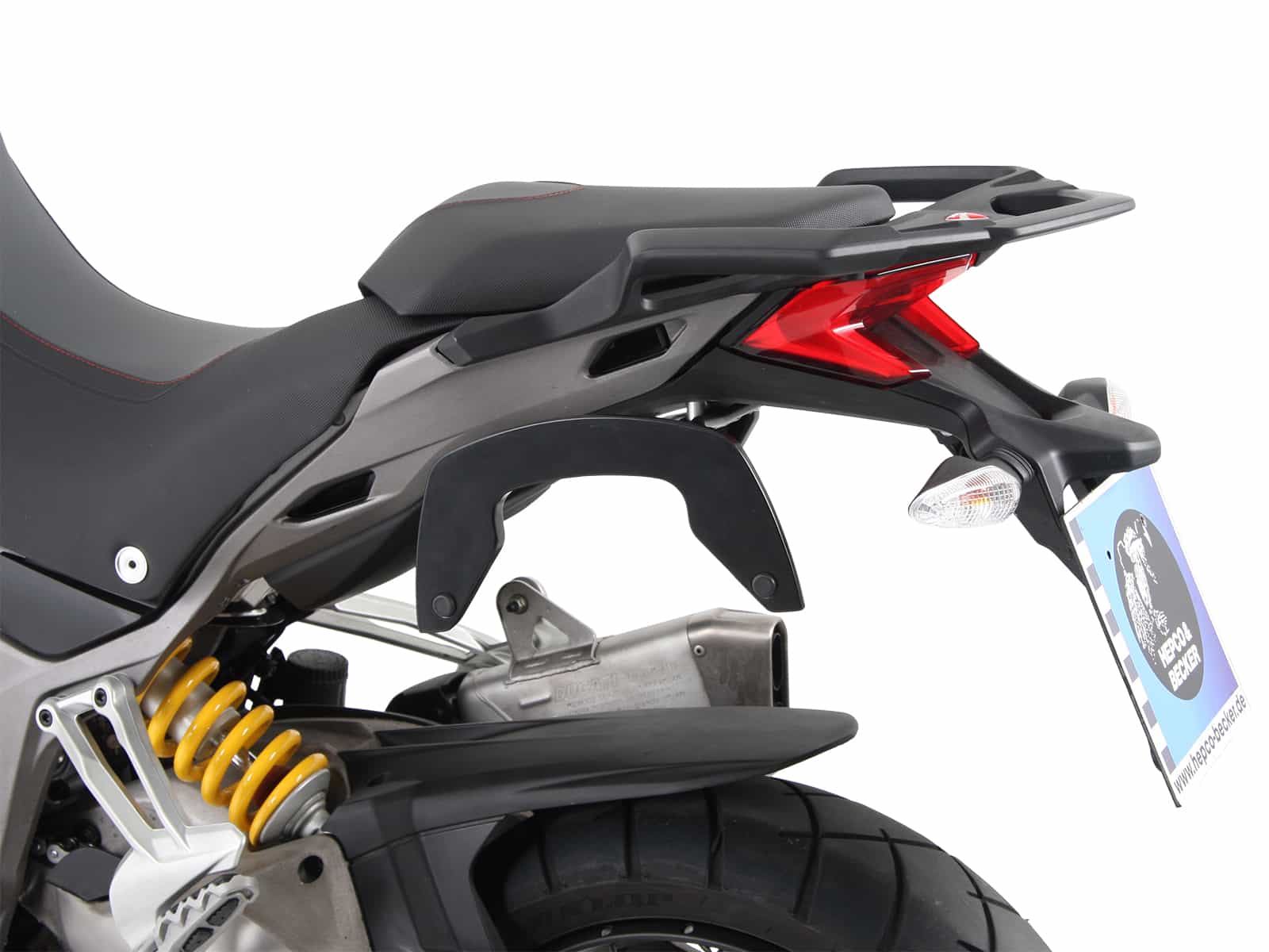 Support latéral C-Bow noir pour Ducati Multistrada 1200 Enduro (16-18) Hepco & Becker