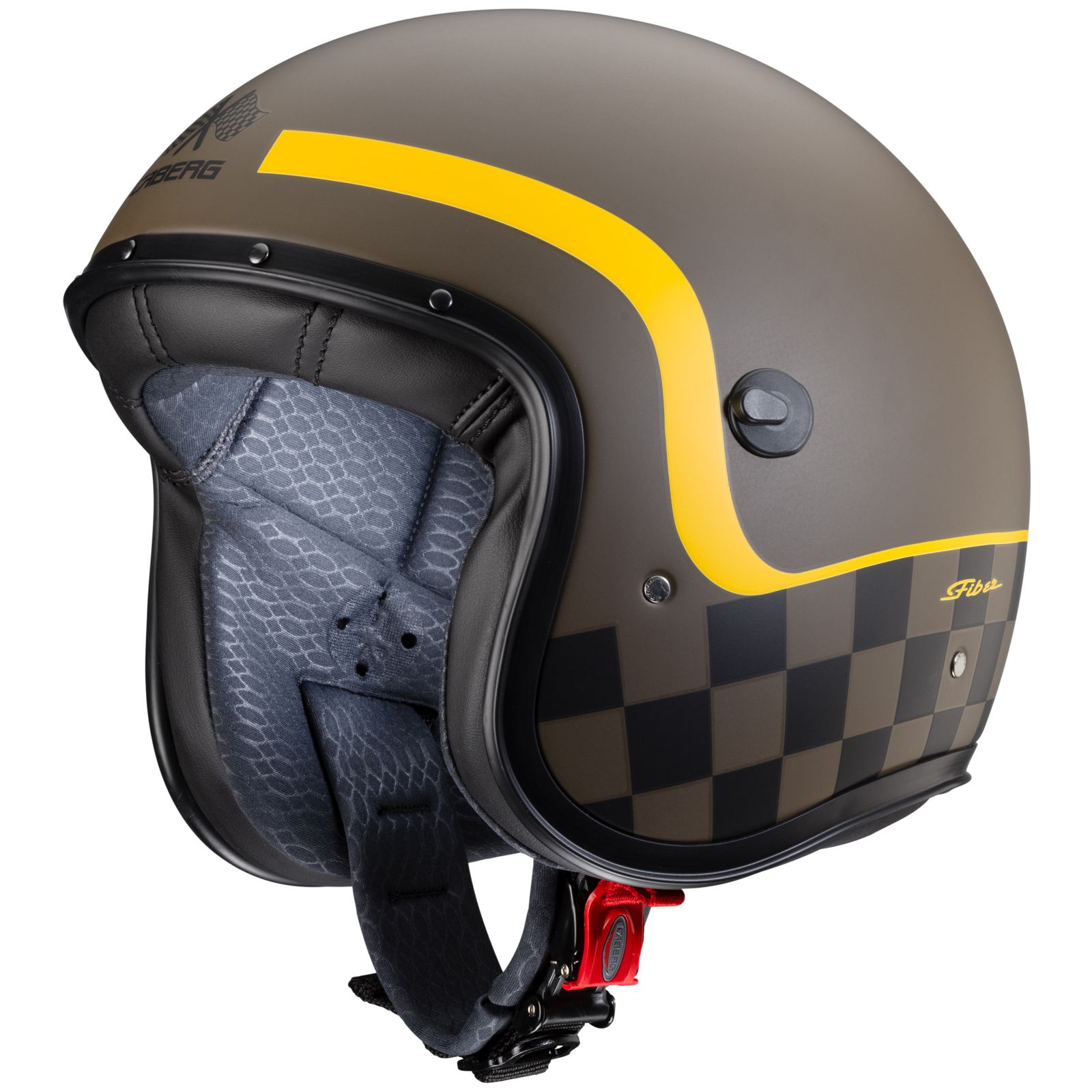 Caberg casque Freeride Formula, marron mat/jaune moutarde
