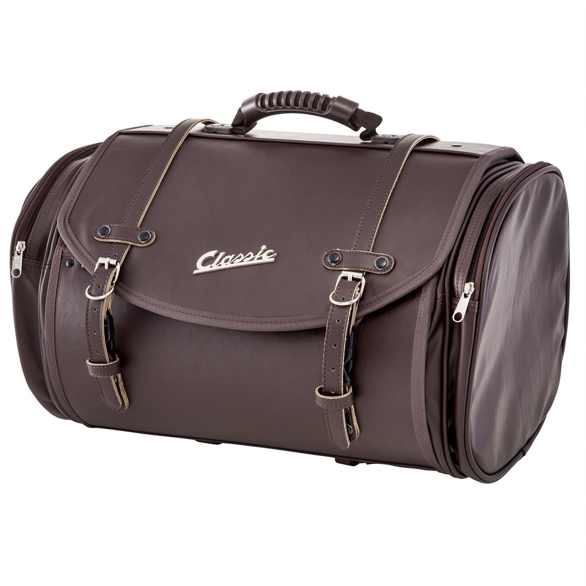 Sac "Classic" grand pour porte-bagages pour Vespa - marron foncé, similicuir