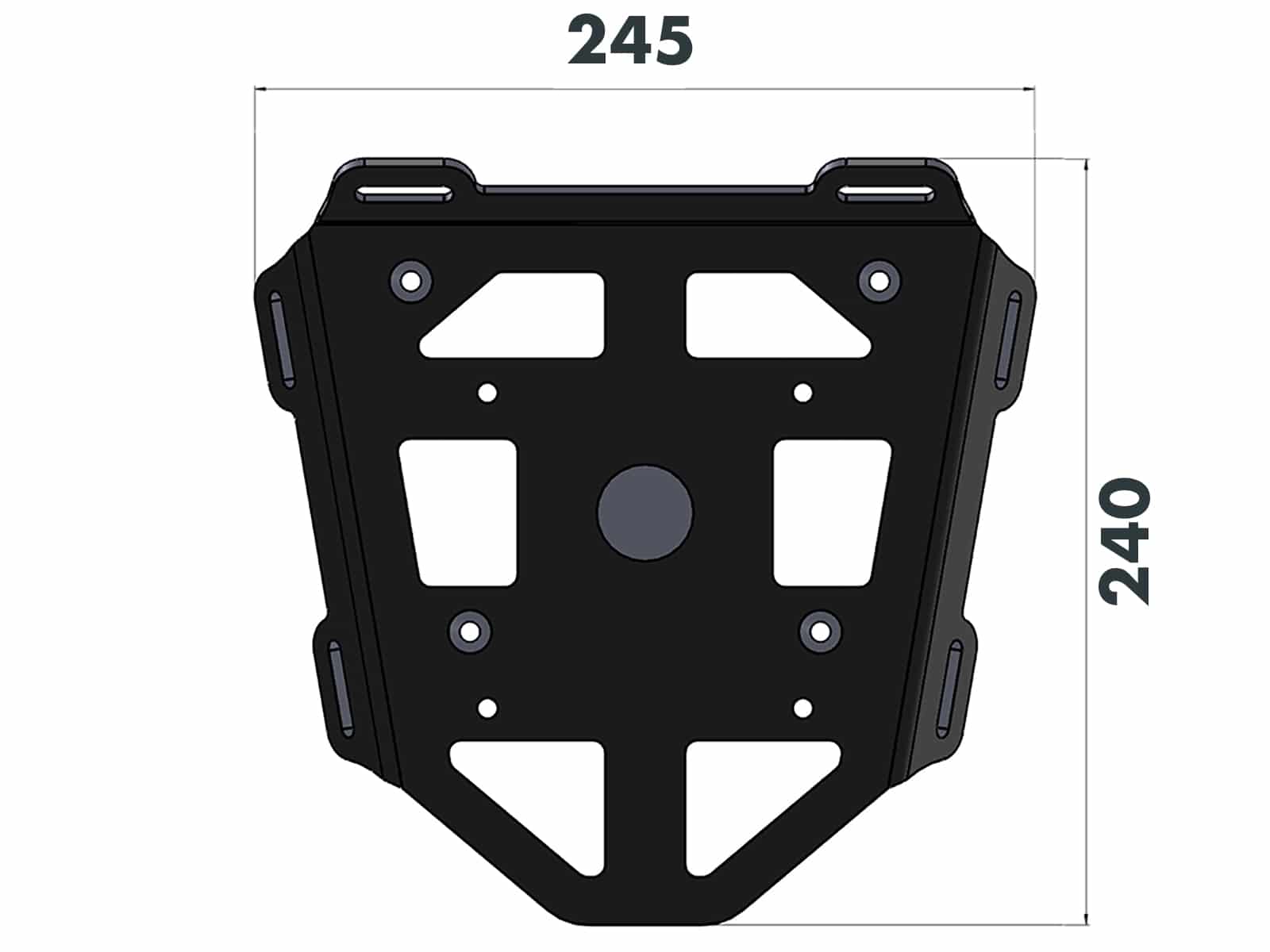 Porte-bagages arrière souple Minirack noir pour Honda MSX 125 /Grom (17-20) Hepco & Becker