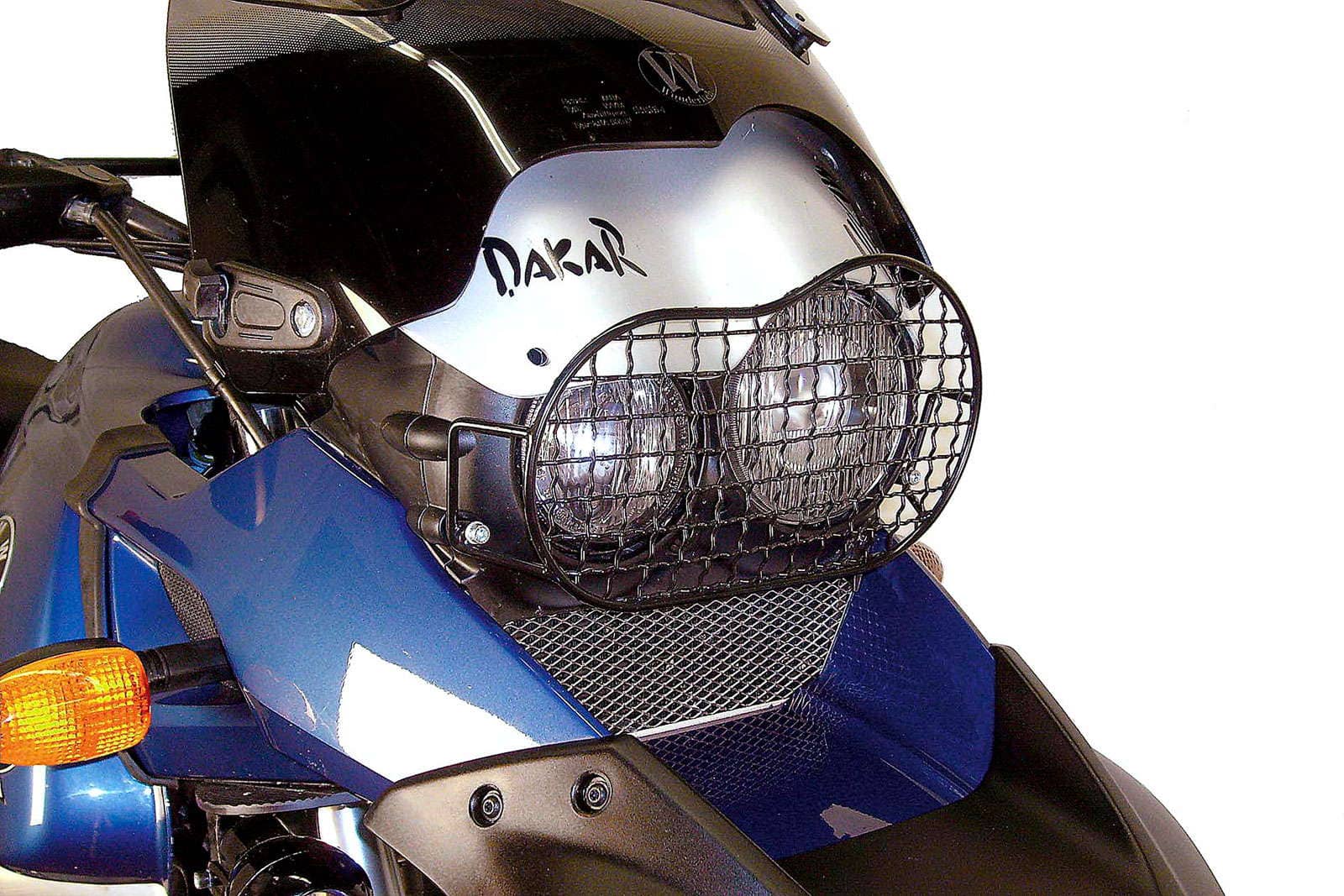 Grille de protection des feux noire pour BMW R 1150 GS (00-04)/Adventure (01-05) Hepco & Becker