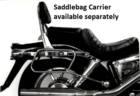 Sissybar sans porte-bagages chromé pour Honda VT 1100 C (87-93) Hepco & Becker