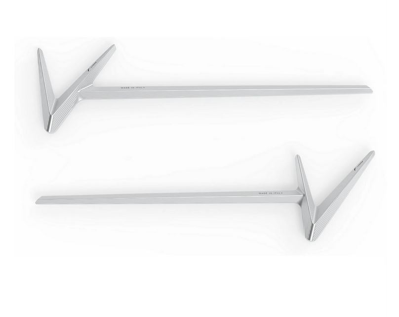 Inscription RIZOMA capot latéral pour Vespa GTS/GTS Super/GTV, argenté