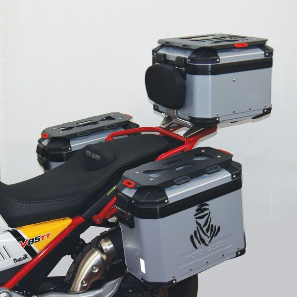 Paire de porte-bagages pour valises latérales d'origine pour Moto Guzzi V85 TT