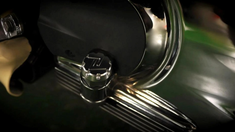 Bouchon de remplissage d'huile moteur, carter d'huile ZELIONI pour Vespa, chrome