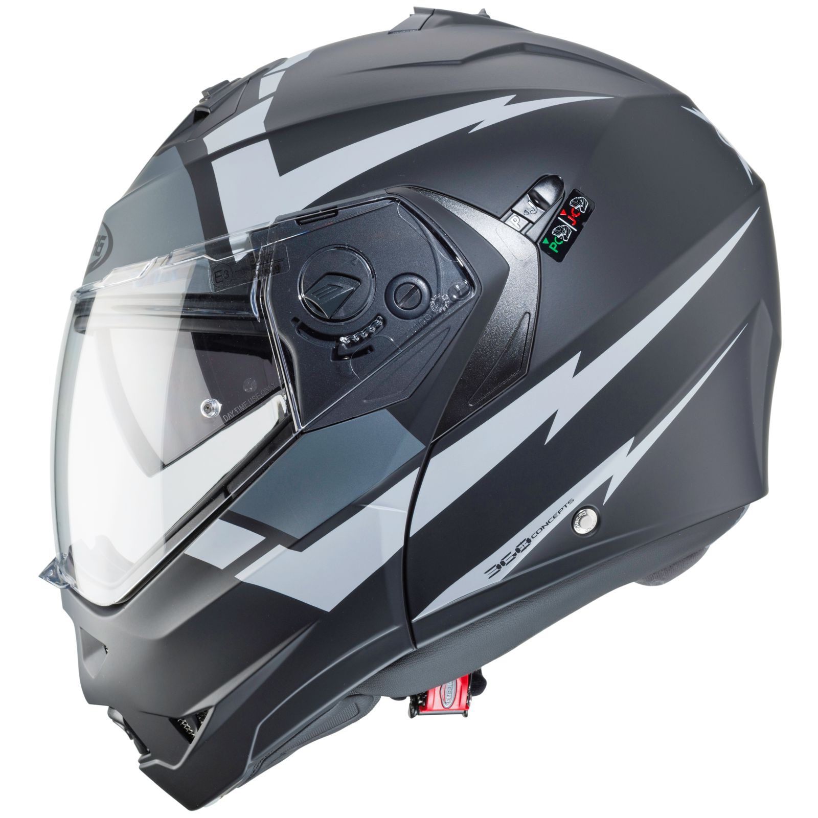 Caberg casque Duke II Kito, noir mat/anthracite