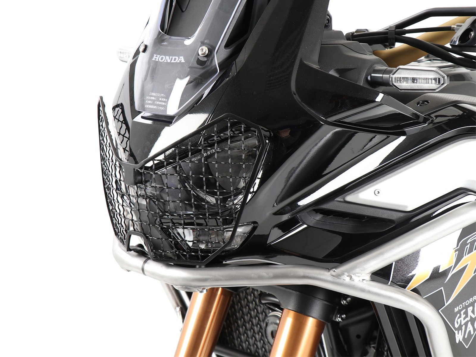 Grille de protection des feux noire pour Honda CRF 1100 Africa Twin Adventure Sports (20-23) Hepco & Becker