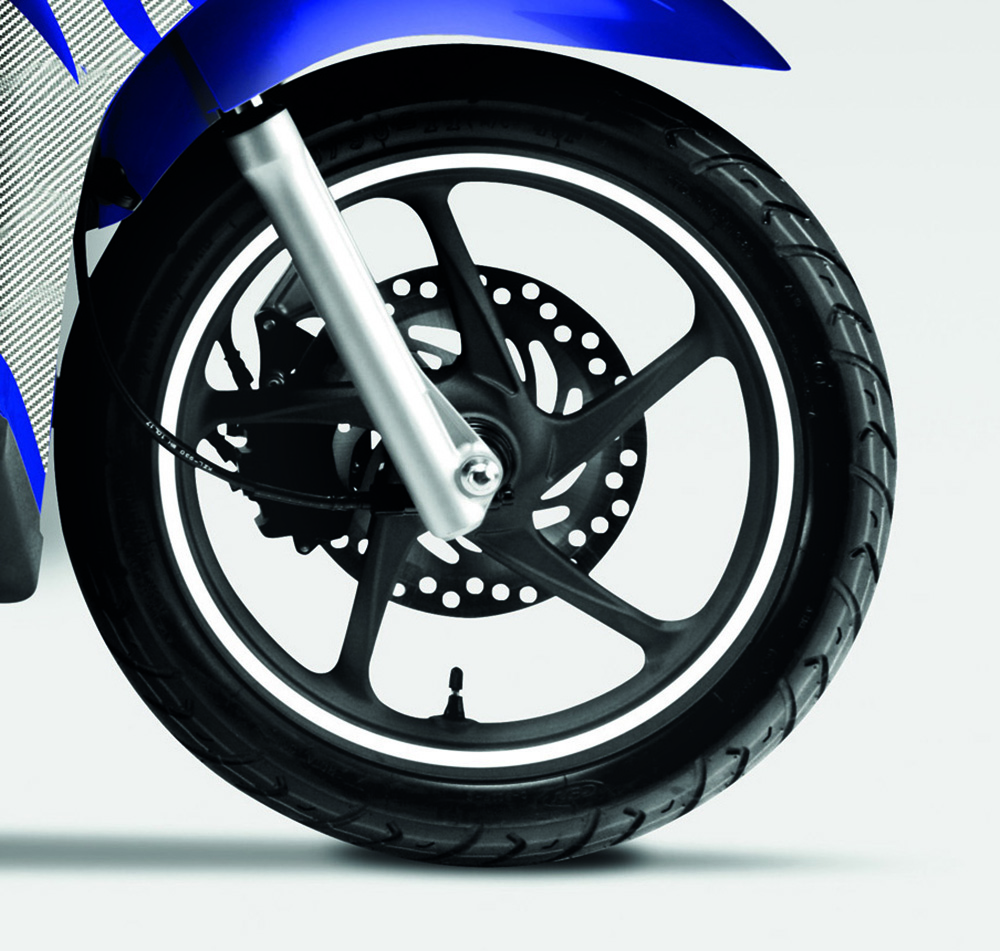 Original Honda PCX/ Vision50/ Vision110 Jeu d'autocollants blancs pour jantes