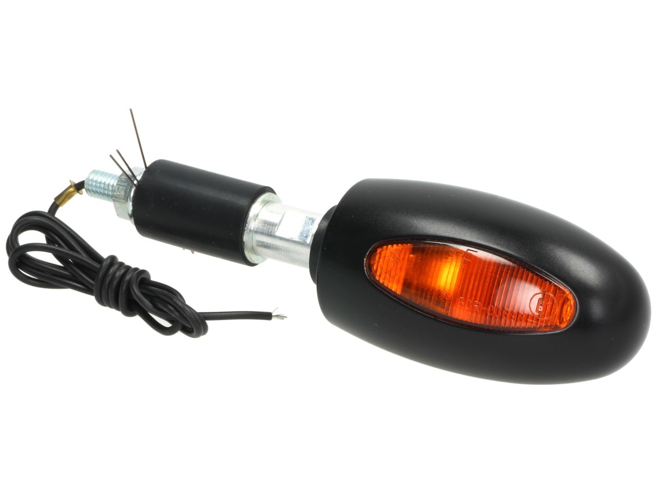 Clignotants Kellermann, BL 1000 yellow, laiton, halogène, VR/VL, 12 V, 21 W, noir satiné