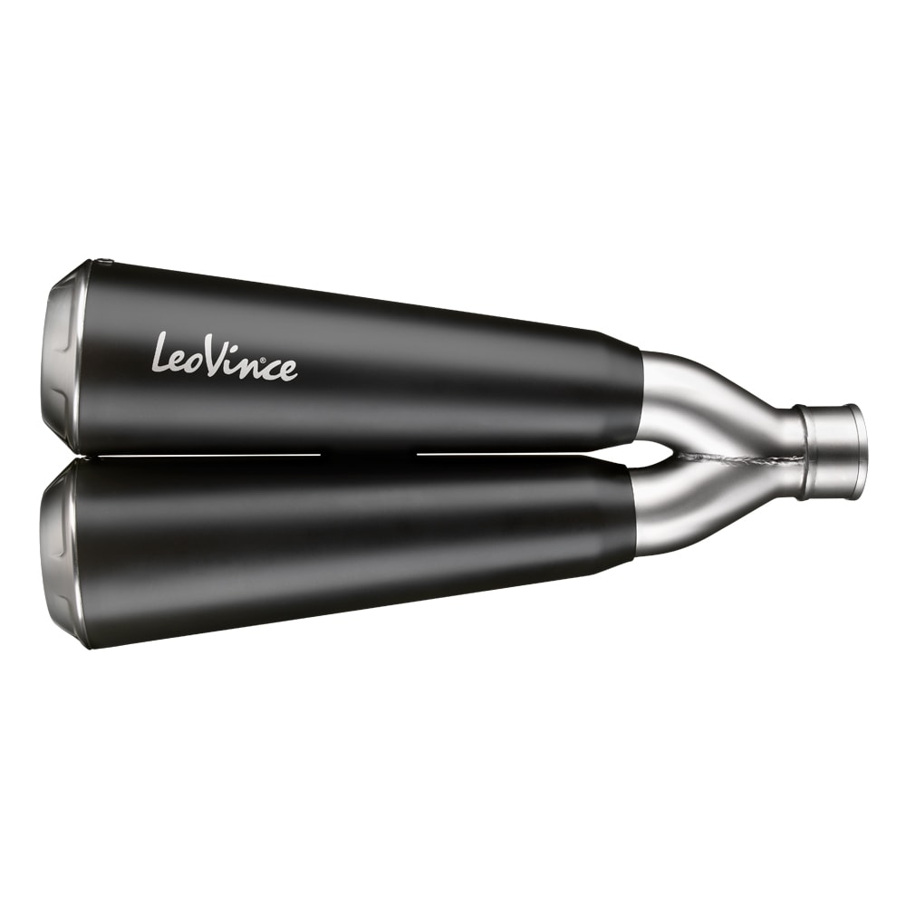 LeoVince système d?èchappement GP Duals, acier inoxydable, système complet pour Yamaha MT-07 (14-20), Euro4