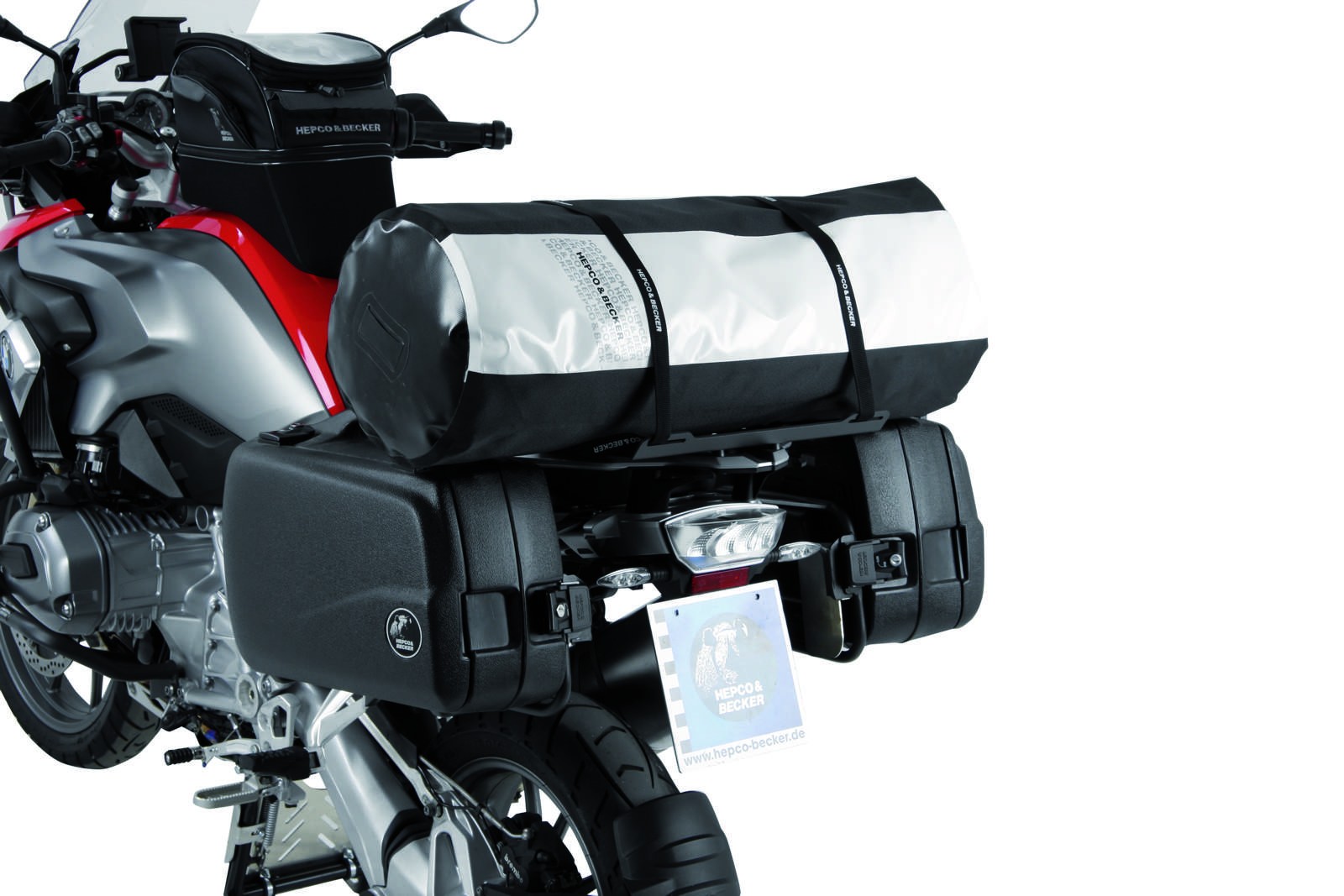 Set de sangles de serrage 2x1,8m pour sac de rangement Hepco & Becker