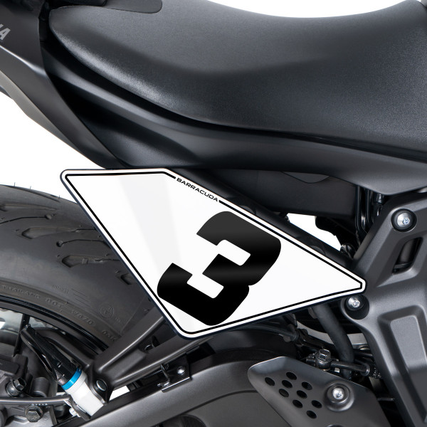Plaque d'immatriculation pour Yamaha MT-07 (21-24) - Barracuda