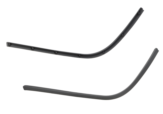 Tube mono fente marchepied gris mat pour Vespa Primavera/Sprint 50-150ccm