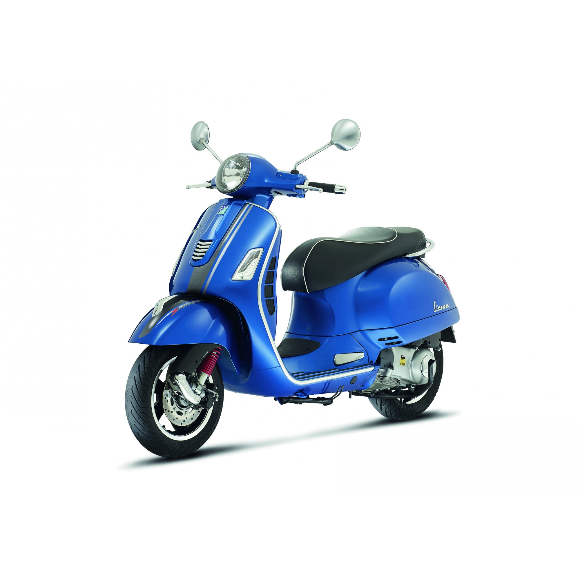 Original Vespa GTS Super jeu d'autocollants sport gris/argenté