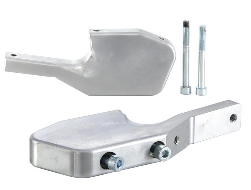 Adaptateur de repose-pieds passager pour Vespa GTS/GTS Super/GTV/GT 60/GT/GT L 125-300ccm, argent brillant