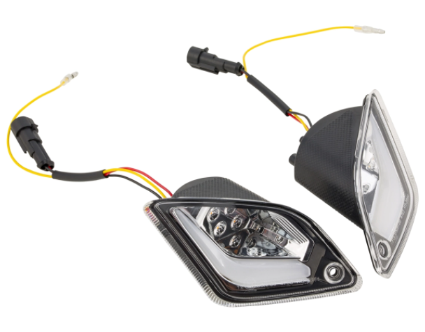 Kit clignotants avant & arrière pour Vespa GTS/GTS Super/GTV 125-300ccm ('14-), clair