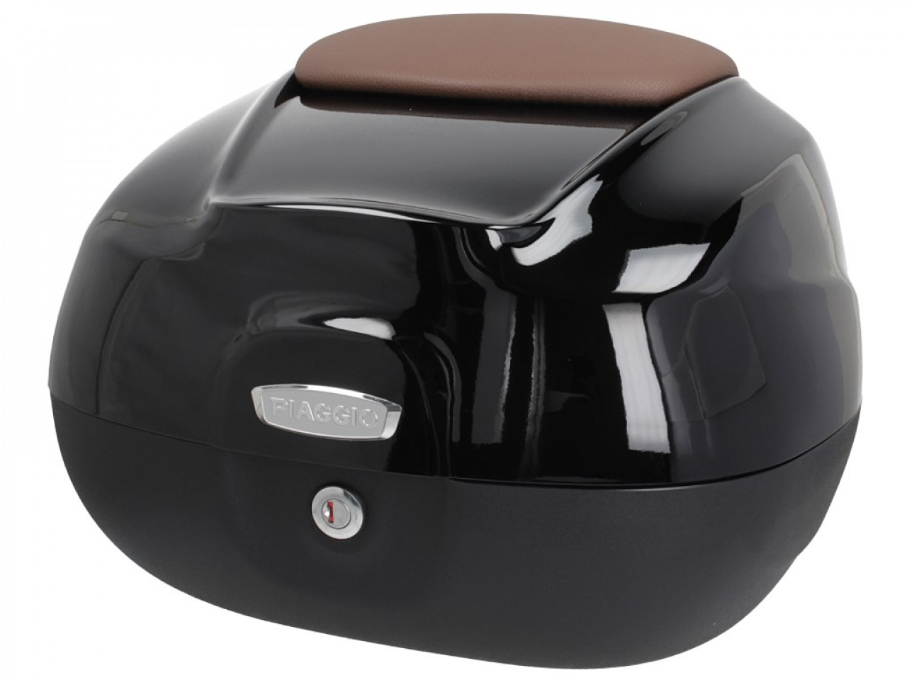 Top case 37L pour Beverly Original Piaggio - NERO LUCIDO 90/B