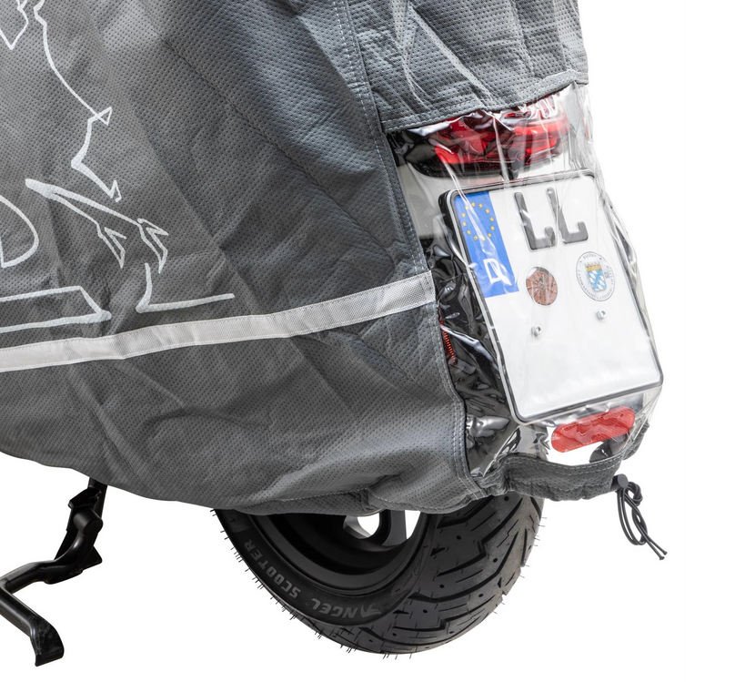 Garage pliant Indoor PREMIUM 2.0 pour Vespa ET2/ET4/LX/LXV/S/Primavera/Sprint, taille L, gris