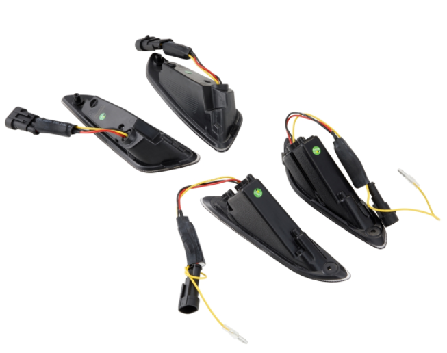 Kit clignotants avant & arrière pour Vespa Primavera/Sprint 125-150ccm 2T/4T AC, teinté