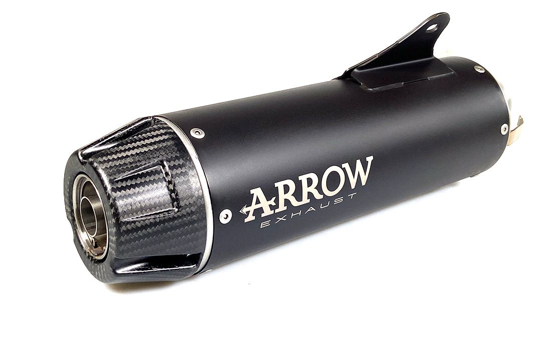 ARROW Échappement REBEL DARK Slip-On avec embout en carbone pour Honda CMX 1100 Rebel (21-25)