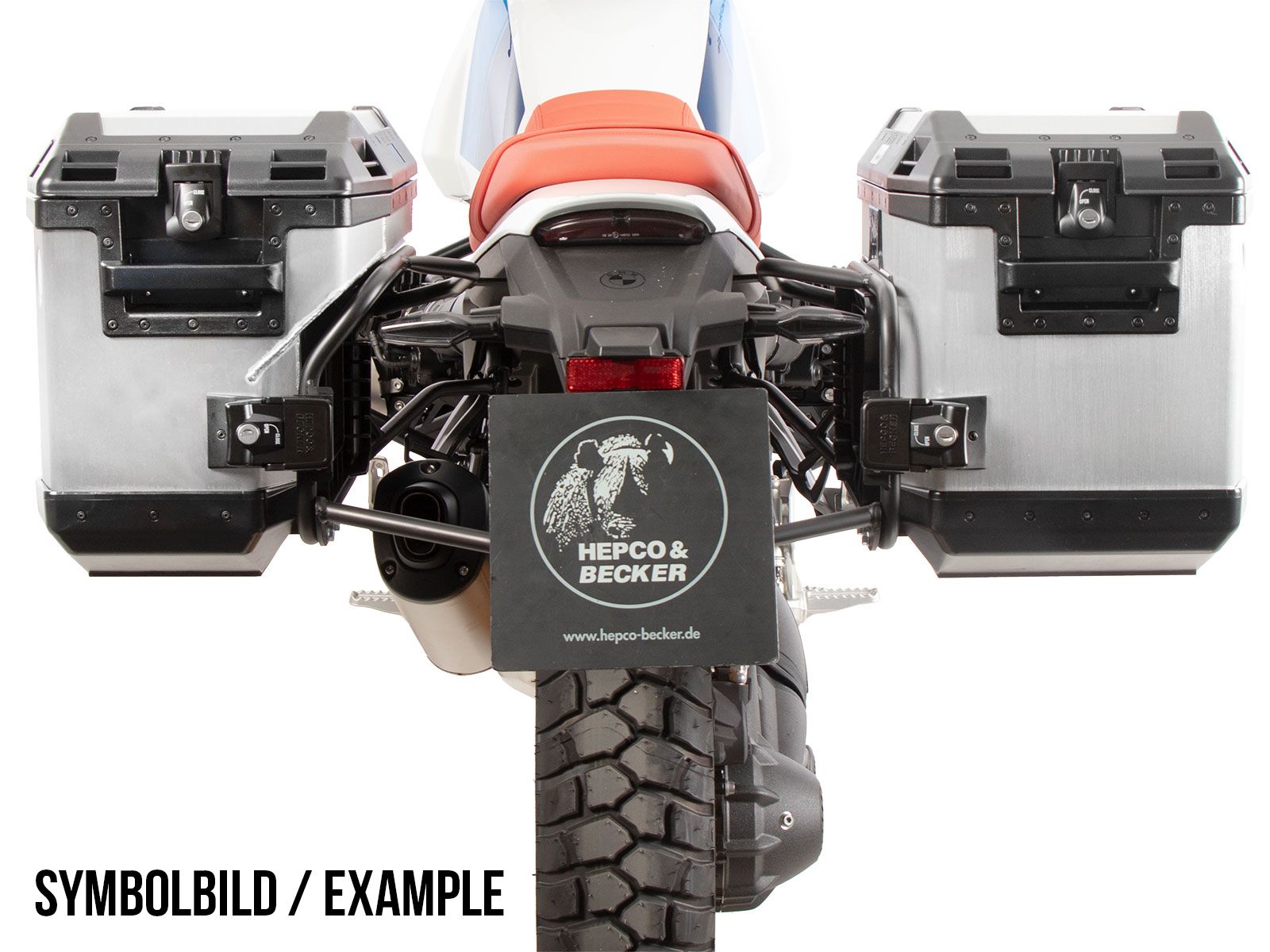 Kit de support de valises Cutout support incl. kit de valises Xplorer Cutout noir pour BMW R 12 G/S (25-)