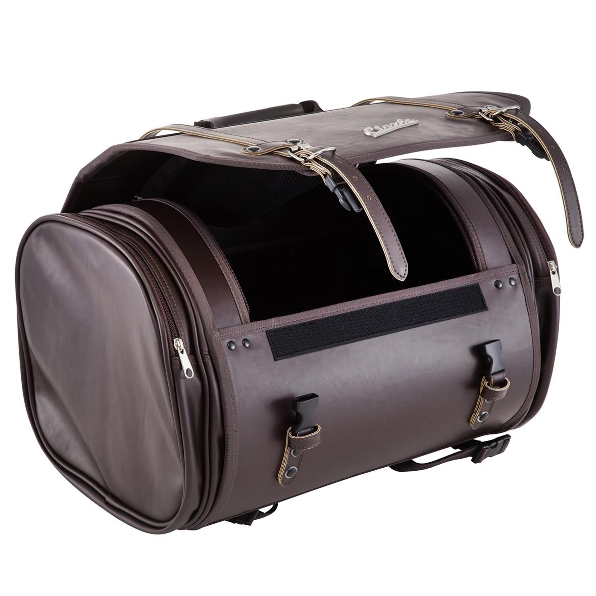 Sac "Classic" grand pour porte-bagages pour Vespa - marron foncé, similicuir