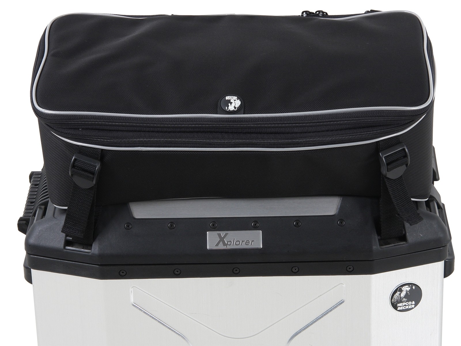 Sacoche supérieure pour valise latérale Xplorer 40 couvercle (12-19L) Hepco & Becker