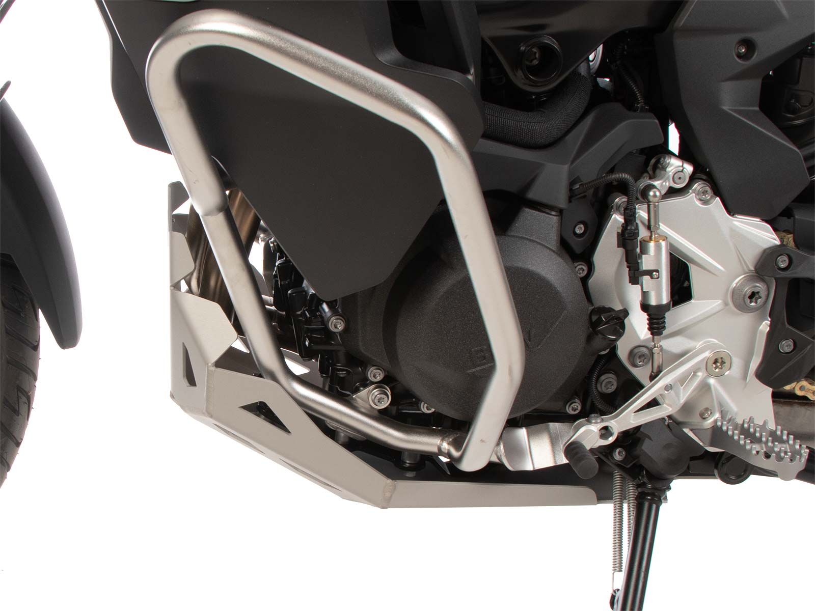 Plaque de protection moteur argentée pour BMW F 900 GS Adventure (24-) Hepco & Becker