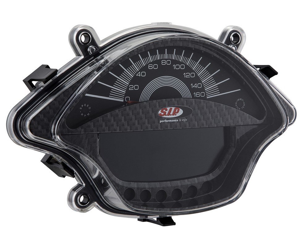 Compte-tours/tachymètre pour Vespa GTS/GTS Super 300ccm FL ('14-), carbon-look
