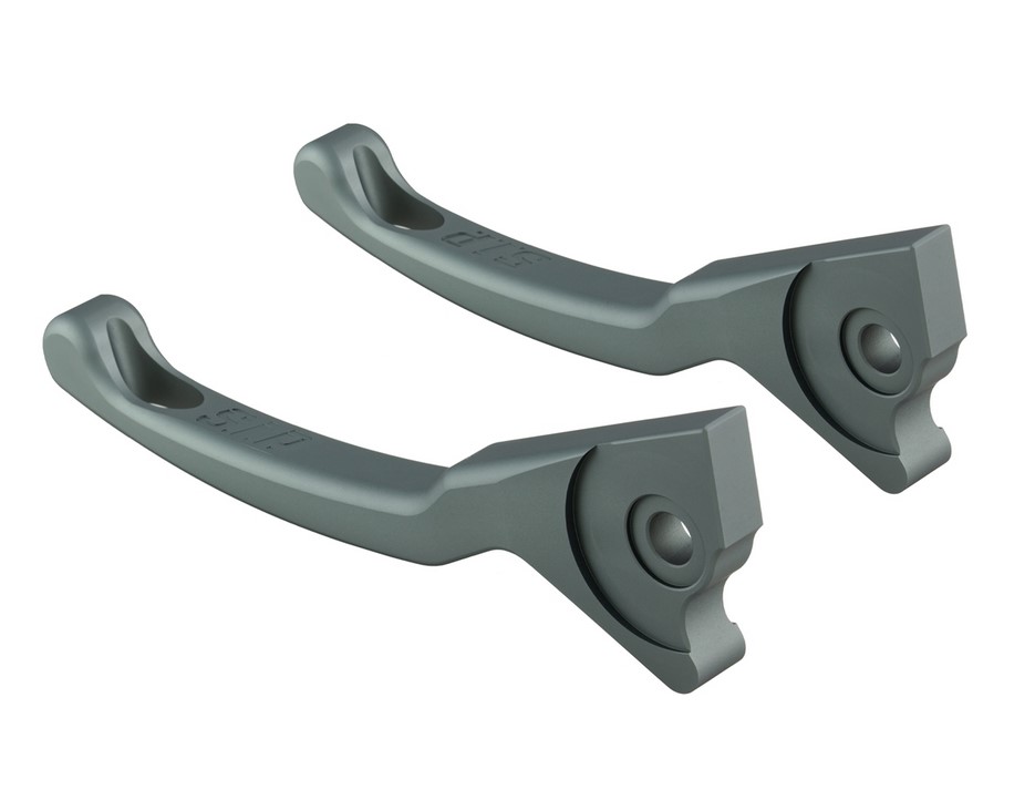 Levier de frein sport Shorty pour Vespa, droite et gauche, gris mat