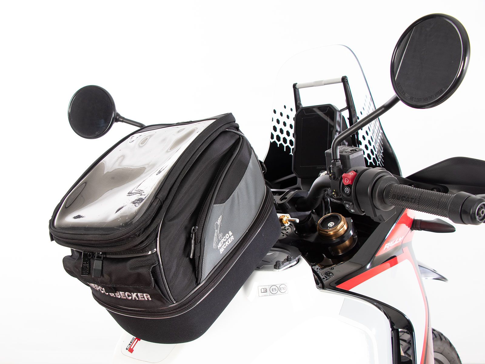 Anneau de réservoir Basic avec unité de fermeture de la sacoche de réservoir pour Ducati DesertX (22-) Hepco & Becker