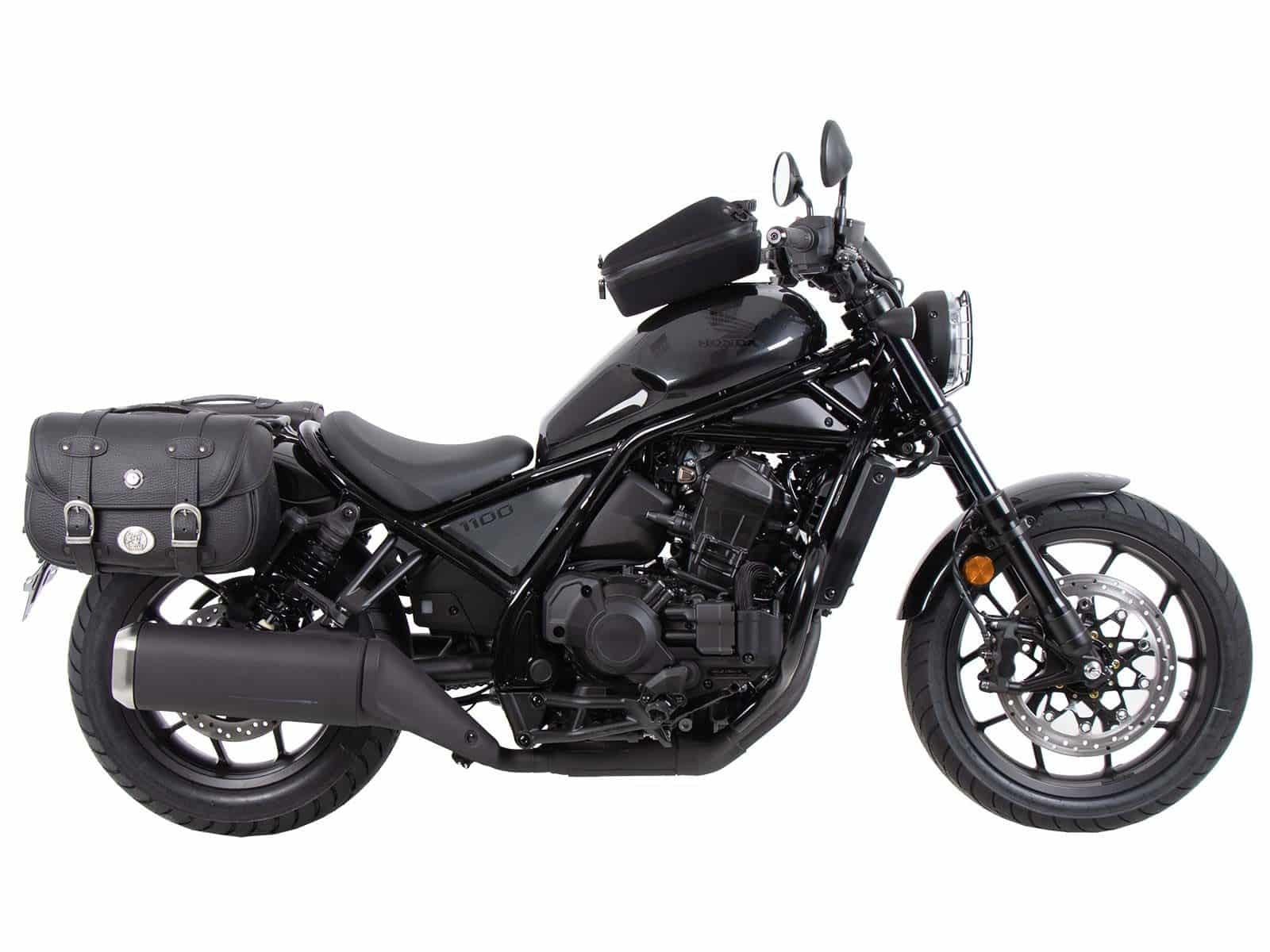 Supports latéraux C-Bow noirs pour Honda CMX 1100 Rebel /DCT (21-24) Hepco & Becker