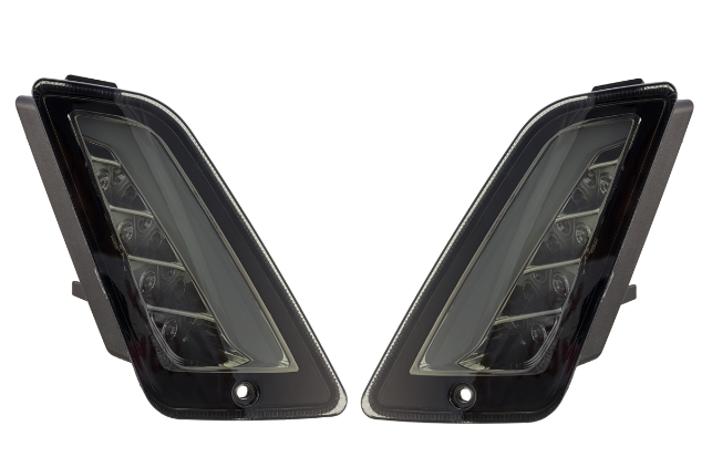 Kit clignotants avant & arrière pour Vespa GTS/GTS Super/GTV 125-300ccm ('14-), teintés