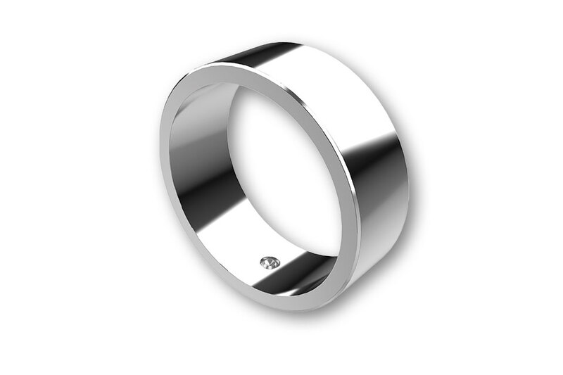 HIGHSIDER pro Anneau de couleur argent Pour les poids de guidon