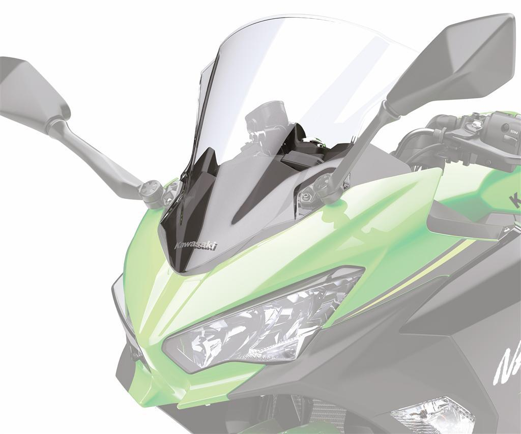 Grand pare-brise transparent pour Kawasaki Ninja 400 Original Kawasaki