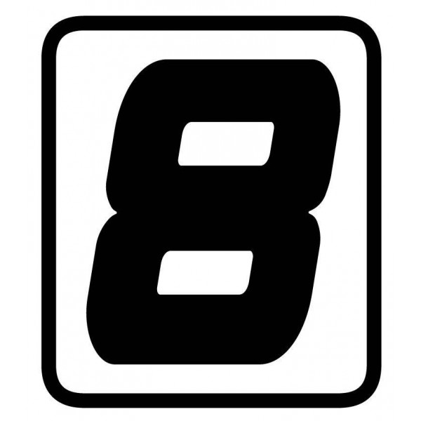 Autocollant de numéro de départ pour plaque de numérotation