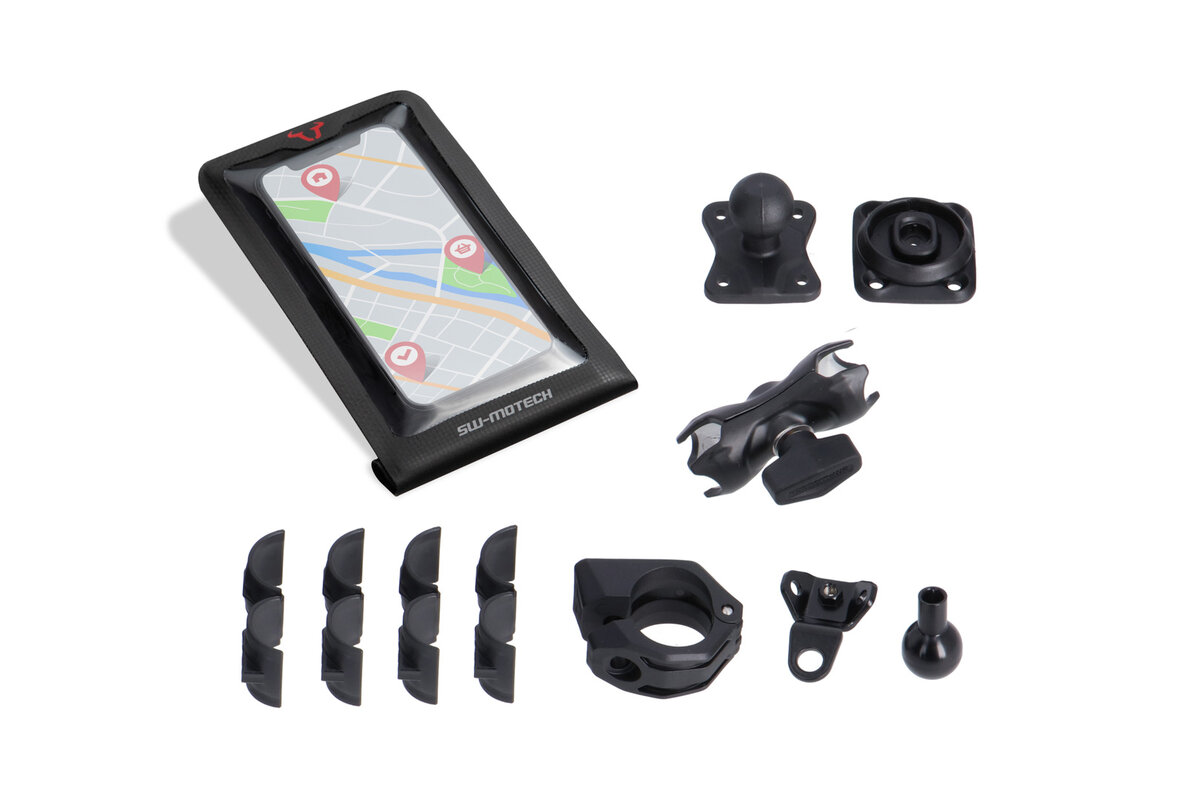 Support Navi Kit T-Lock avec Smartphone Drybag pour Aprilia RSV 4 Tuono 1100 (21-) - SW Motech-Copy
